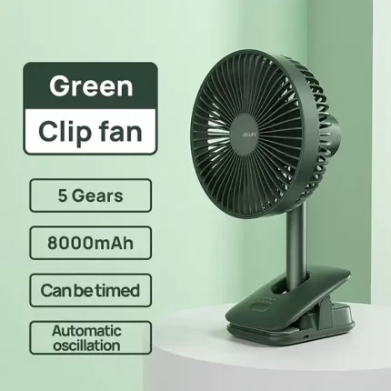 JISULIFE FA13R Clip Fan Auto-Oscillating Clip-on Fan (8000mAh)